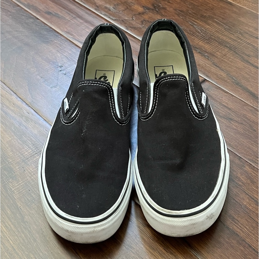 Black slip on vans